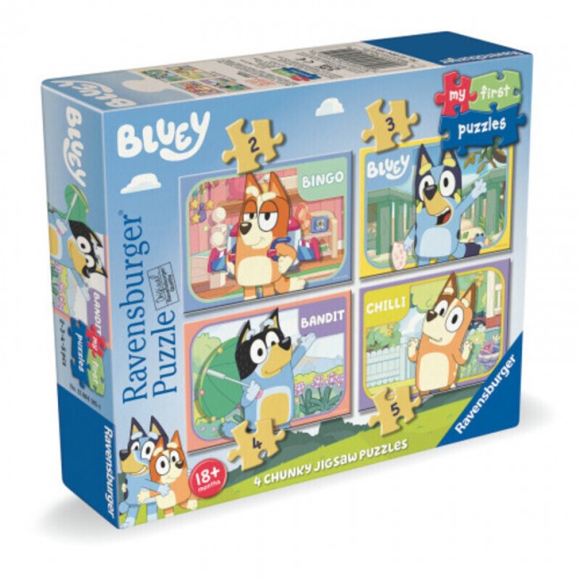 RAVENSBURGER ΤΑ ΠΡΩΤΑ ΜΟΥ ΠΑΖΛ 2/3/4/5 ΤΕΜ. BLUEY RAVENSBURGER ΤΑ ΠΡΩΤΑ ΜΟΥ ΠΑΖΛ 2/3/4/5 ΤΕΜ. BLUEY