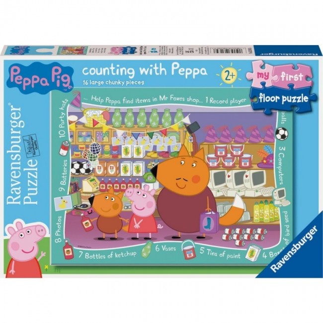 RAVENSBURGER PUZZLE ΔΑΠΕΔΟΥ PEPPA PIG 16ΤΕΜ.