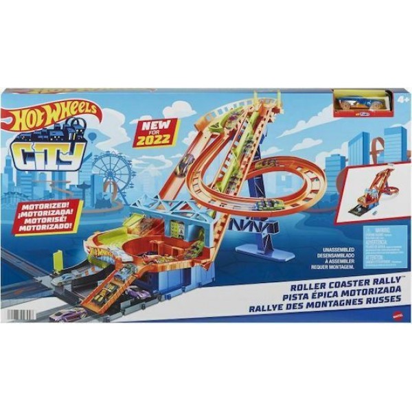 HOT WHEELS CITY - ΠΙΣΤΑ ΡΑΛΙ ΤΡΕΝΑΚΙ ΛΟΥΝΑ ΠΑΡΚ - MATTEL HJV69