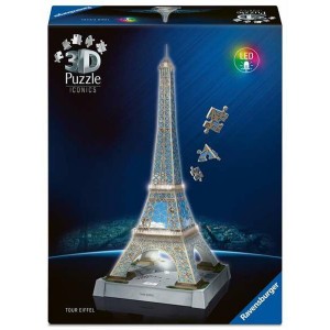 RAVENSBURGER PUZZLE 3D ICONICS ΥΡΓΟΣ ΤΟΥ ΑΙΦΕΛ NIGHT EDITION 216TEM.