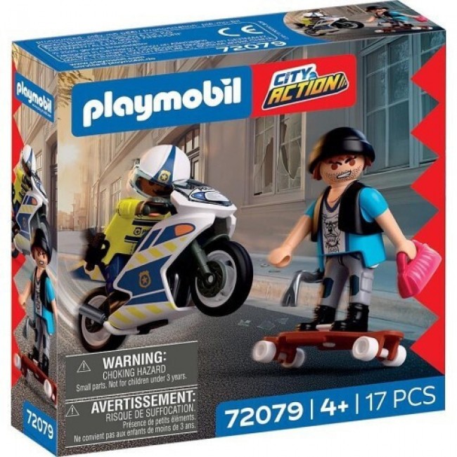 PLAYMOBIL CITY ACTION ΑΣΤΥΝΟΜΙΚΗ ΚΑΤΑΔΙΩΞΗ ΜΕ ΜΟΤΟΣΙΚΛΕΤΑ PLAYMOBIL CITY ACTION ΑΣΤΥΝΟΜΙΚΗ ΚΑΤΑΔΙΩΞΗ ΜΕ ΜΟΤΟΣΙΚΛΕΤΑ