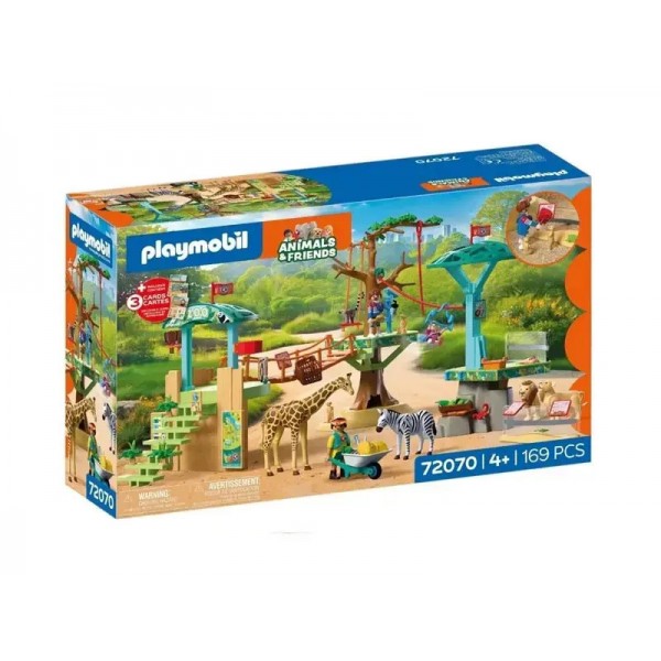 PLAYMOBIL ANIMALS AND FRIENDS ΖΩΟΛΟΓΙΚΟ ΠΑΡΚΟ ΜΕ ΔΡΑΣΤΗΡΙΟΤΗΤΕΣ 72070