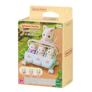 THE SYLVANIAN FAMILIES FLORAL CAT ΤΡΙΔΥΜΑ & ΚΑΡΟΤΣΙ (5880)