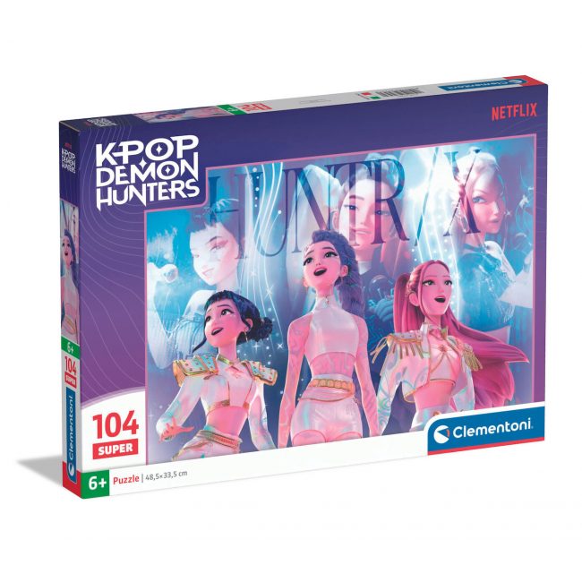 CLEMENTONI PUZZLE 104 SUPER COLOR K-POP DEMON HUNDERS CLEMENTONI PUZZLE 104 SUPER COLOR K-POP DEMON HUNDERS