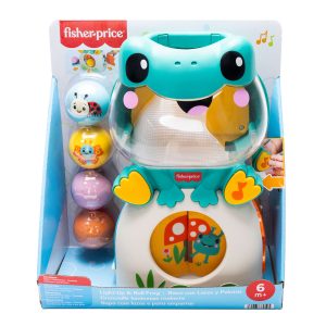 FISHER PRICE ΒΑΤΡΑΧΟΣ ΜΕ ΜΠΑΛΙΤΣΕΣ ΗΧΟΥΣ ΚΑΙ ΦΩΤΑ (JLB96)
