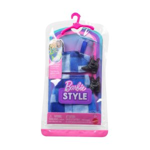 MATTEL BARBIE ΒΡΑΔΙΝΑ ΣΥΝΟΛΑ CDU BARBIE STYLE FASHIONS ΜΩΒ ΣΥΝΟΛΟ ΜΕ PAΤCHES