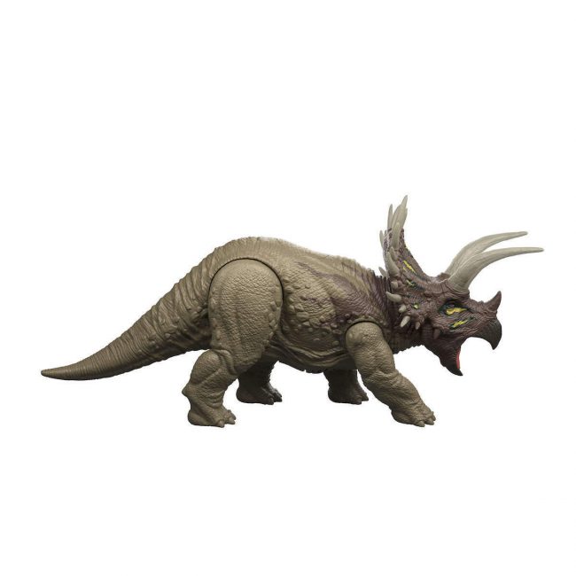JURASSIC WORLD WILD ROAR TRICERATOP ΔΕΙΝΟΣΑΥΡΟΙ ΜΕ ΚΙΝΟΥΜΕΝΑ ΜΕΛΗ, ΛΕΙΤΟΥΡΓΙΑ ΕΠΙΘΕΣΗΣ, ΗΧΟΥΣ & ΦΩΣ JURASSIC WORLD WILD ROAR TRICERATOP ΔΕΙΝΟΣΑΥΡΟΙ ΜΕ ΚΙΝΟΥΜΕΝΑ ΜΕΛΗ, ΛΕΙΤΟΥΡΓΙΑ ΕΠΙΘΕΣΗΣ, ΗΧΟΥΣ & ΦΩΣ
